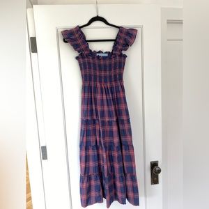 Hill House Navy Tartan Nap Dress